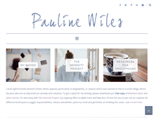 Tablet Screenshot of paulinewiles.com
